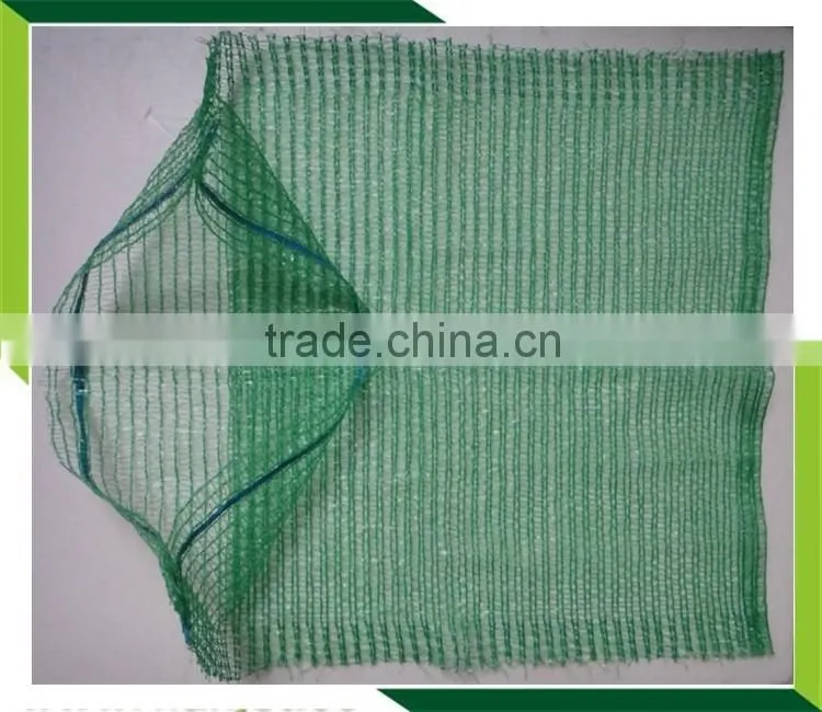 Raschel Packing Bag Fruit and Vegetable Mesh Bag , HDPE orange raschel knitted net,wholesale factory PE raschel mesh bag