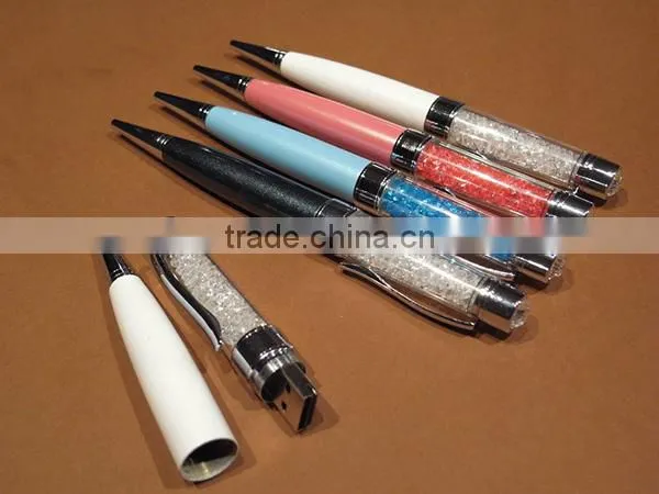 Crystal pen bulk sale usb flash drive