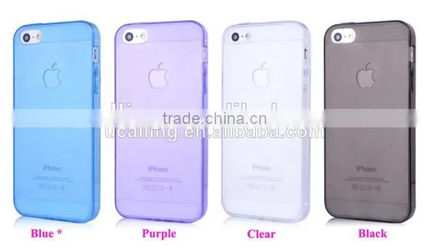 Colorful Clear TPU Case for iPhone 4/4s/5/5s &Samsung S3 S4 S5