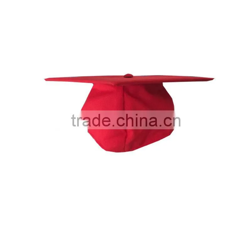 Hot Sell Graduation Adult Matte Red Cap
