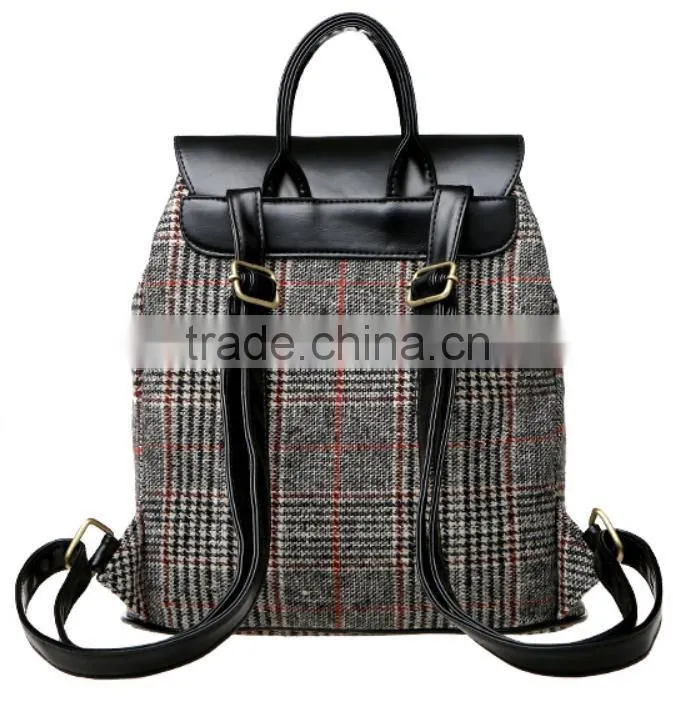 2015 Classical Canvas Backpack with leather bottom