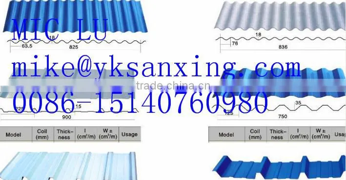 color steel glalvanized metal aluminum glazed trapezoidal tile sheet roof wall panel double layer roll forming machine