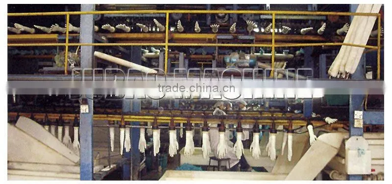 Surgical glove production line