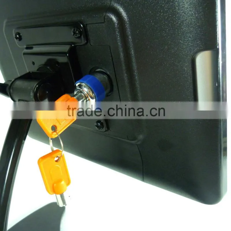 Security an-ti theft ipad and tablet pc cable lock desktop display stand