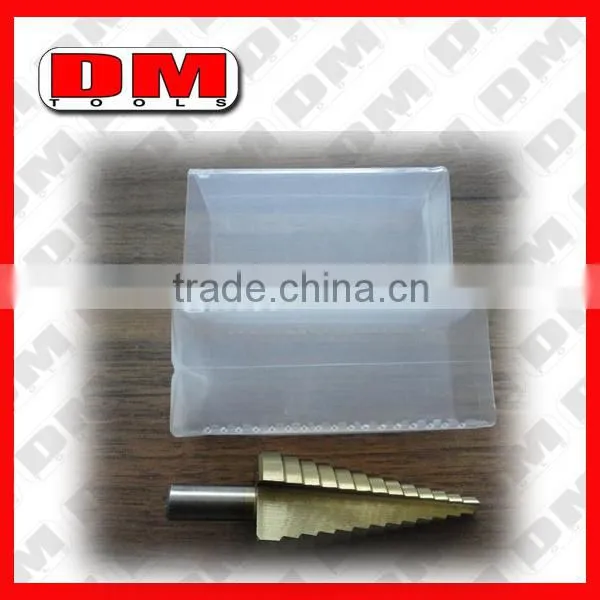 3pc HSS High Speed Steel Cone Step Drill Cutter Bit Set For Wood/Steel