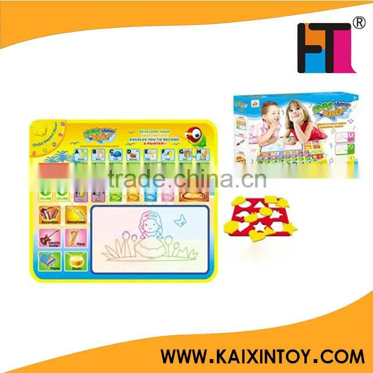 new magic water doodle mat with 1 magic pen educational toys with EN71