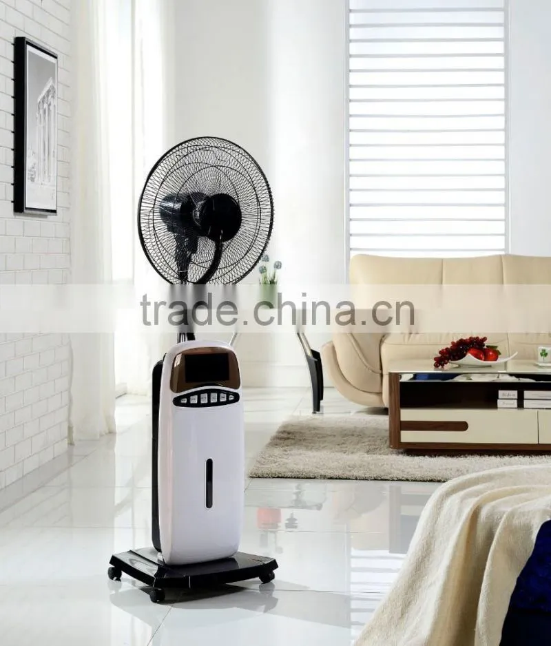 Powerful stand water misting electric fan