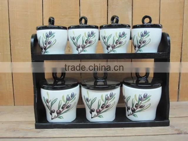 4pcs olive design Ceramic Bathroom Accessories set