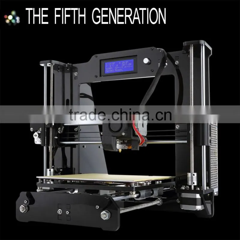 High Quality Precision Reprap Prusa i3 DIY 3d Printer kit (with 1 Roll Filament 8GB SD card,LCD)7 Material size 225*225*200mm