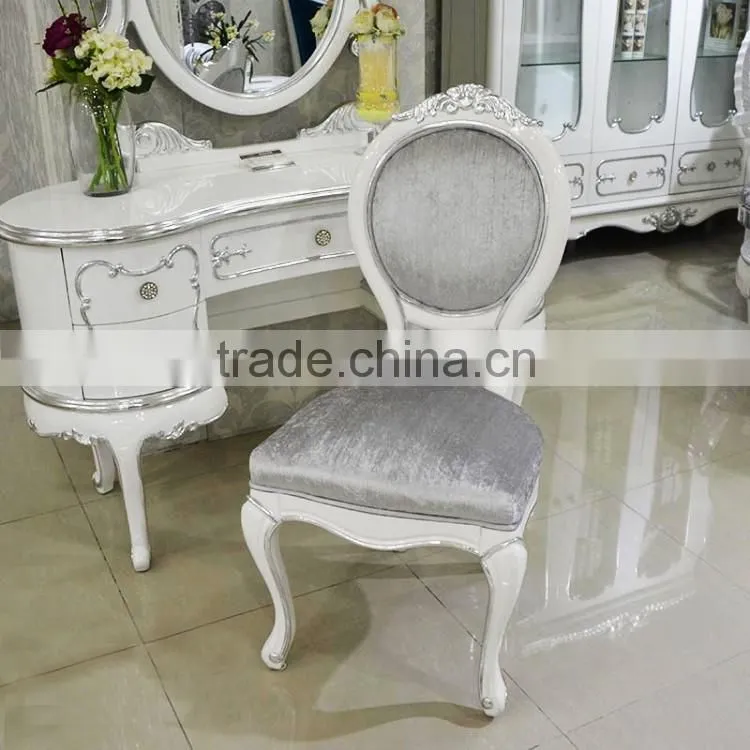 after neoclassical European style Antique bedroom furniture sets Bed Bedside table Wardrobe Dressing table Chair Commode