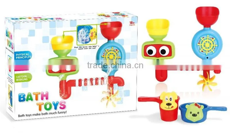 Hot toys 2016 kids baby crib water toys tub town bath toy for babies with ABS materail CE/ROHS fisher price toys