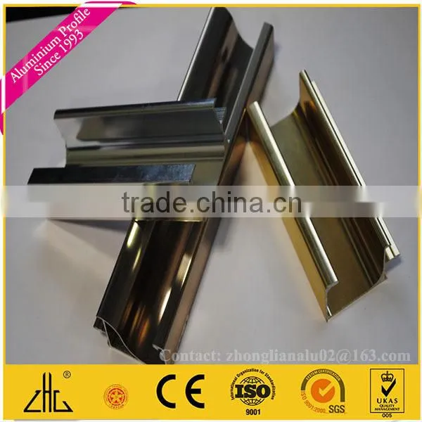 Wow!! Custom color powder coating shower door aluminum parts factory China,mirror finish aluminium profile for shower enclosures