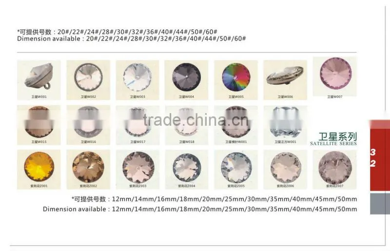 22mm upholstery crystal buttons with nail for bed headboard/sofa