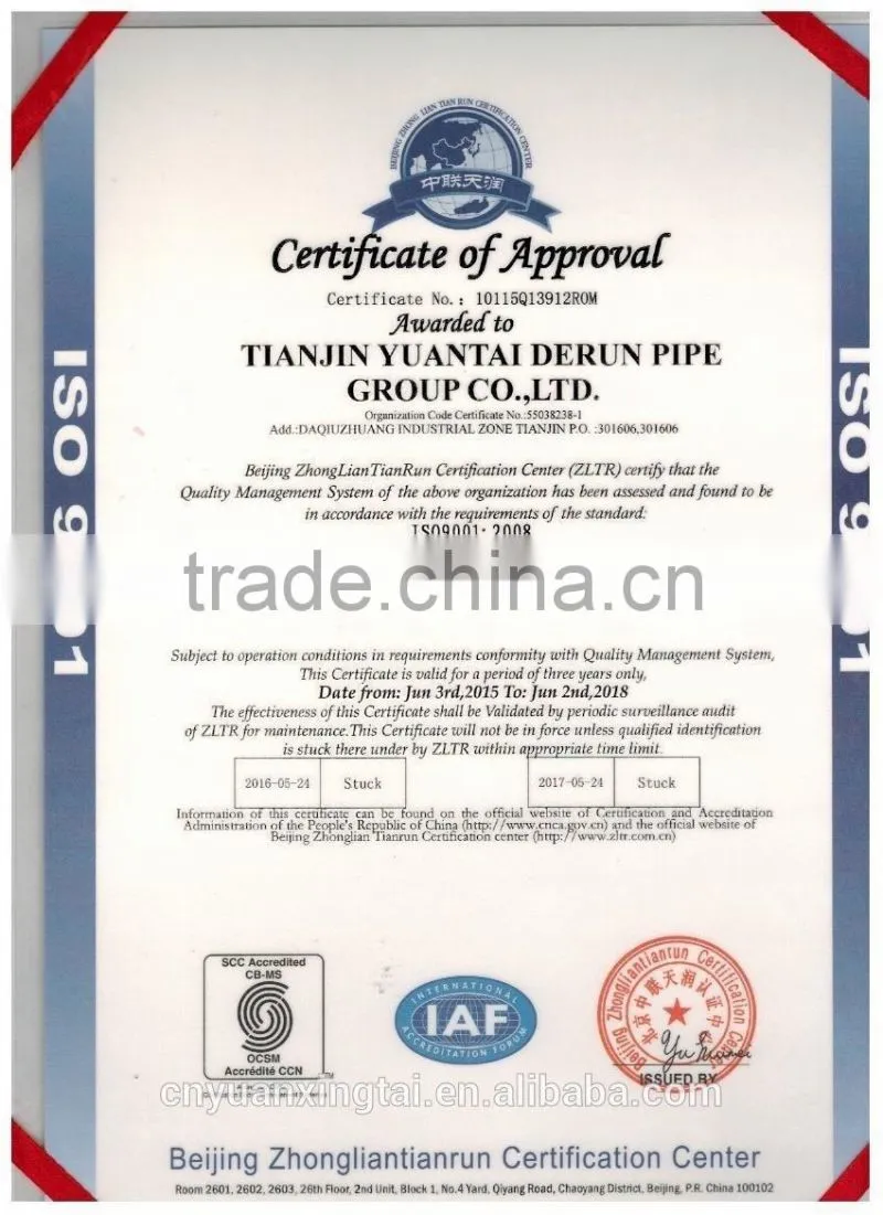 Galvanized / pre galvanized steel tube / pipe iron tube with manufacture directly supply