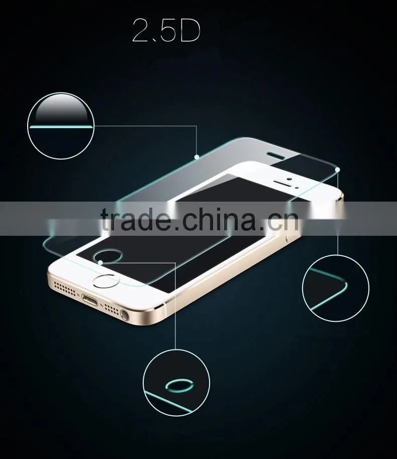 Made in china Tempered glass for iphone 5 holographic screen protector