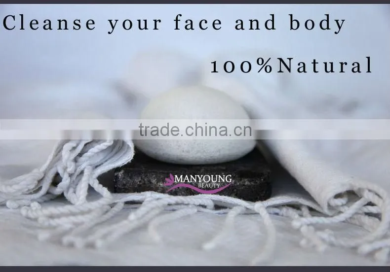 Heart shap charcoal konjac sponge