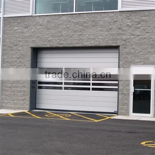 Polyurethane Foam Industrial Steel Panel Sectional Sliding Door