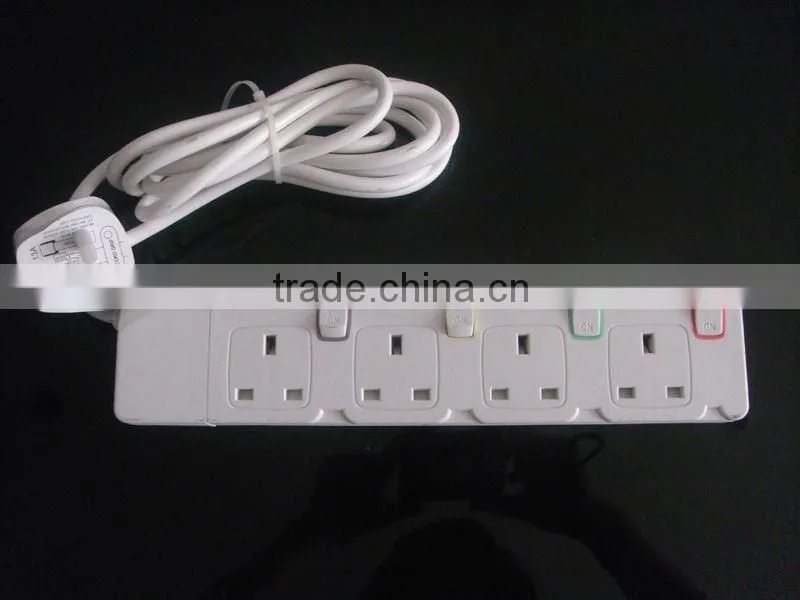 13a 4way power extension socket