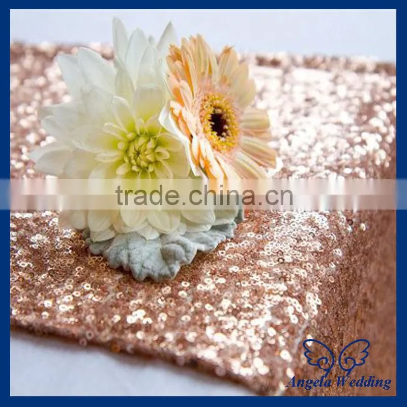 RU009P New tiny pink sequins table runner