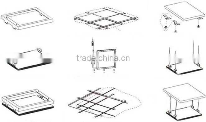 2835 SMD 36W 40W 48W 60W Led recessed Panel light 595*595*10mm China