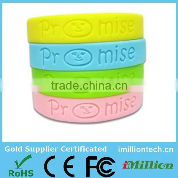 100% full capacity bracelet usb wristband usb flash memory stick