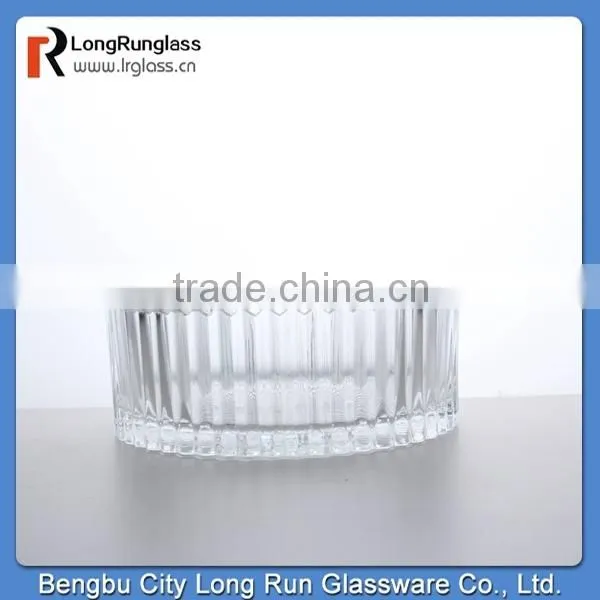LongRun 2015 selling fast 264ml Antique Threaded Clear Glass Candy Glass Container Wholesale Glass Jars factory supply