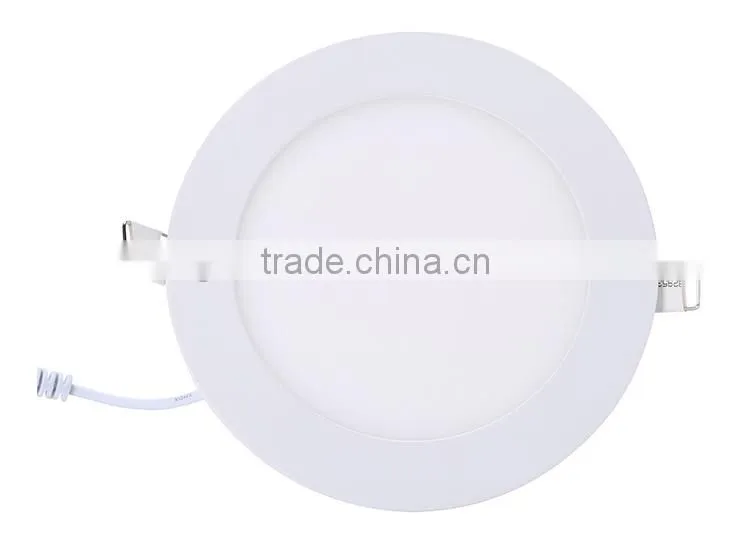 Warm white/cold white low price dimmable ceiling 12w round led panel light