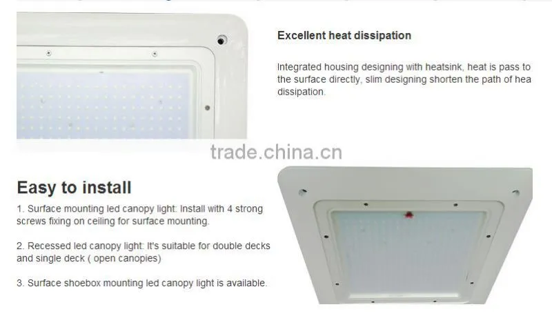 Shenzhen 100w 120w 150w 180w 200w LED gas station led canopy lights