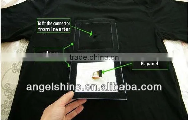 new-developed wireless sound active 3v el inverter for t-shirt