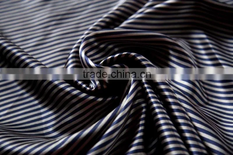 Fabric wholesale Latest design 96 polyester 4 spandex fabric pongee waterproof stripe fabric price per yard