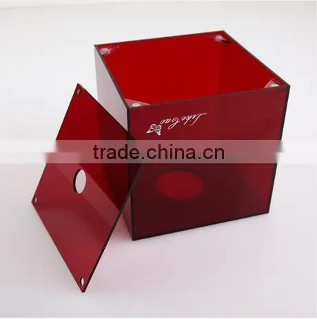 Hight quality new design cheap Acrylic tissue box promotion customized