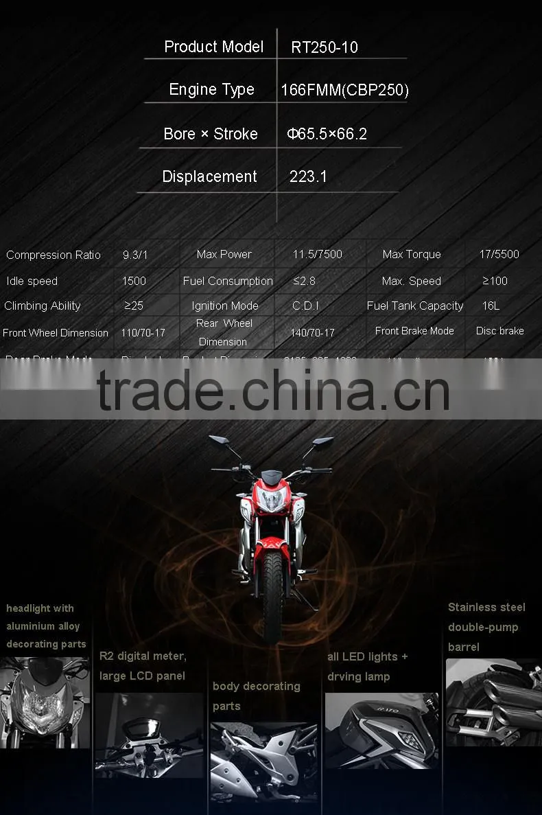 High performance wholesale 250cc racing motorcycle for sale