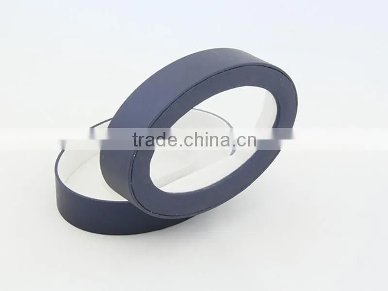 High quality oval bangle box / jewelry packaging boxes with Pvc clear window