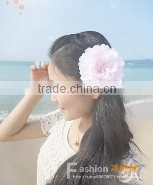 Silk Fabric Artificial Peony Flower Silk Flower Head