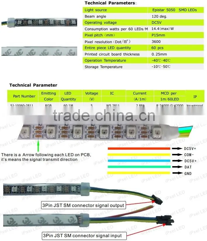 5v ws2812b 60 pixels led strip