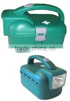 First aid kit with flashlight