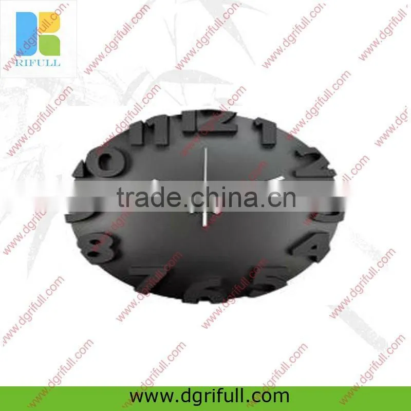 diameter 30cm red silicone digital wall clock for home decorated
