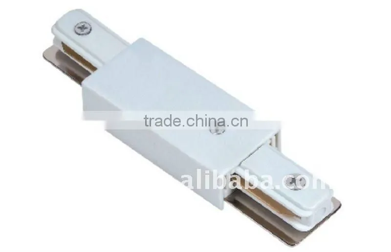 2 line X-connector track rails with easy installation