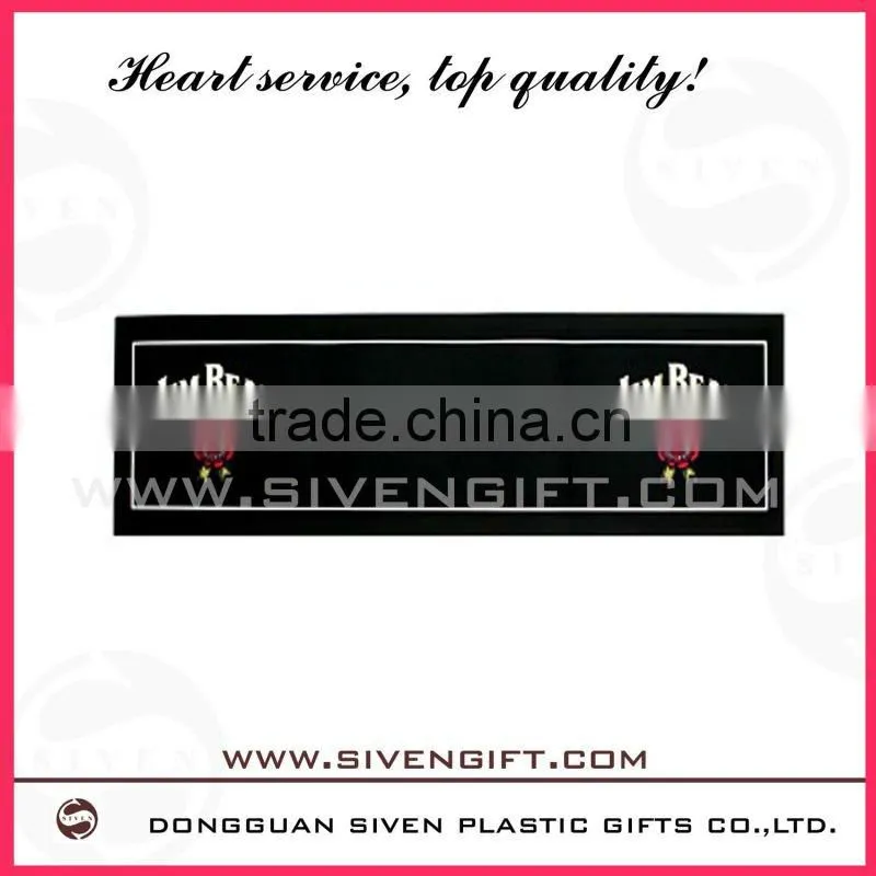 Customied cocacola bran name soft pvc bar mats with high quality
