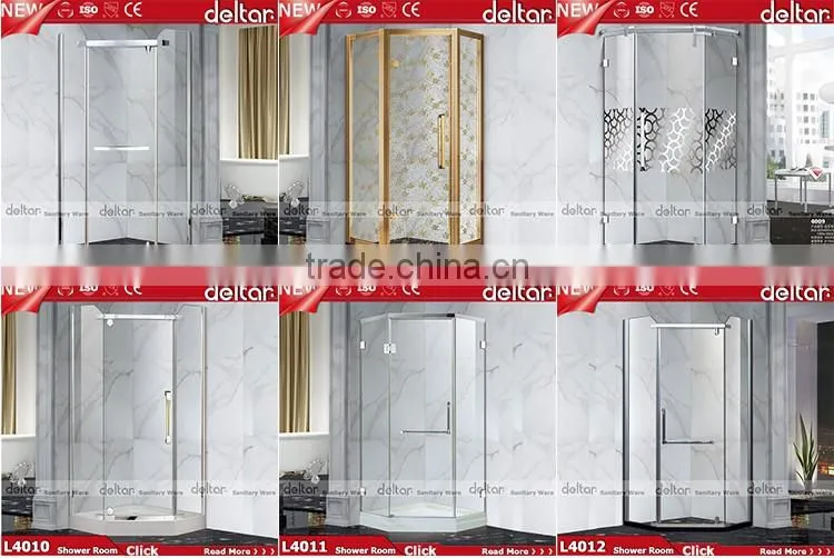 cheap stainless steel 304 framework shower enclosure, tempered glass shower enclosure