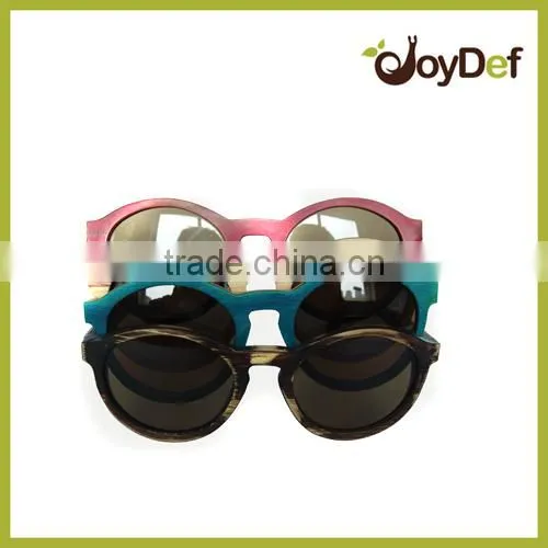 bambo sunglasses with Polarized lenses colorful bamboo sunglasses
