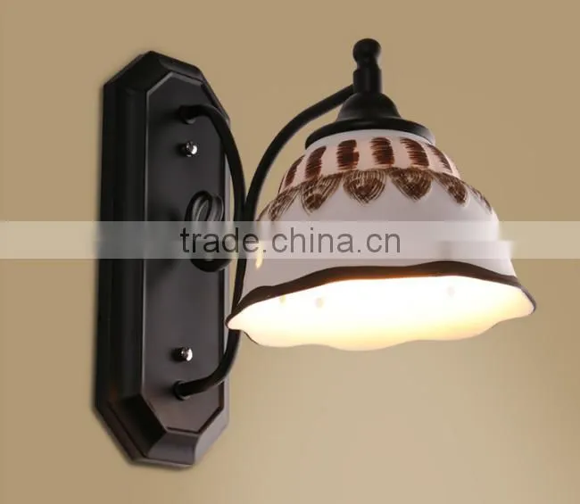 European Style Metal Interior Decoration Glass Wall Lamp
