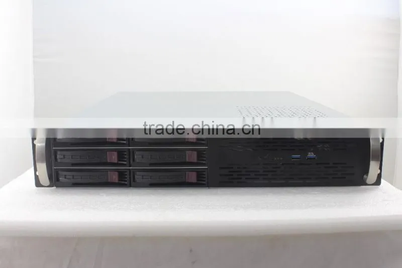 2U rack type hot-swap 6 bays server case hot-sale in Korea