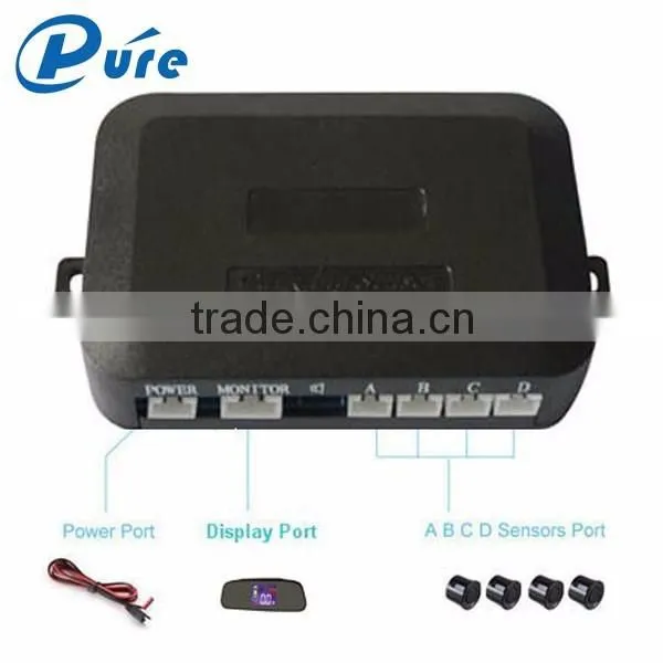 Hot selling reverse parking sensor with car rearview mirror monitor radar with lcd display