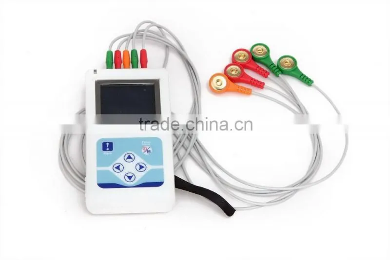Hospital Medical 24 Hours CS-3CL Cardiac Heart Holter Monitor 3 /12 Channel ECG Holter Recorder with Free Software-Shelly