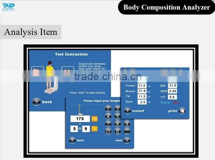 body composition analysis machine POP IPL