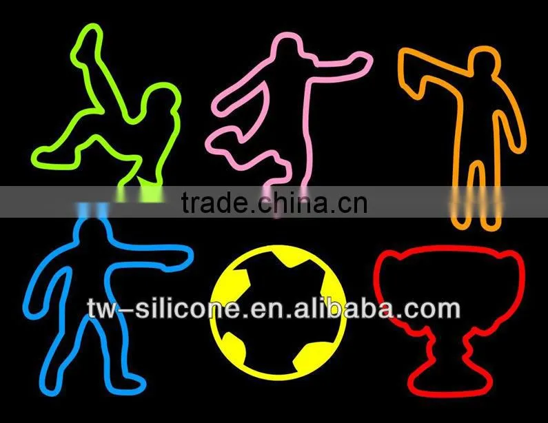super elastic silicone rubber bands with animal design