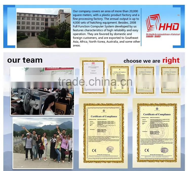HHD 96% Hatching Rate Cheap Price Automatic Chicken Egg Incubator Hatching 7 Eggs For Sale Edward Brand From China