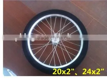 26 inches PU wheel 26'' rubber wheel for carriage wagon