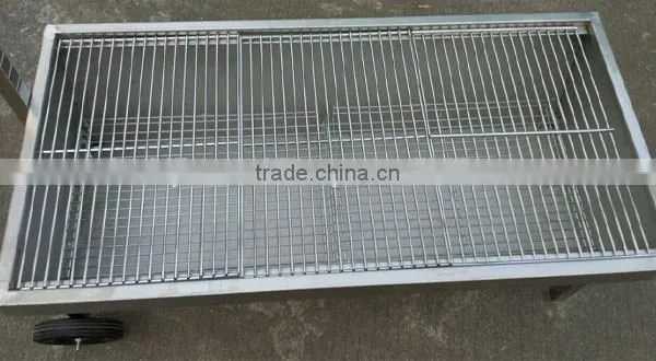 New stainless steel moveable chinese bbq grill